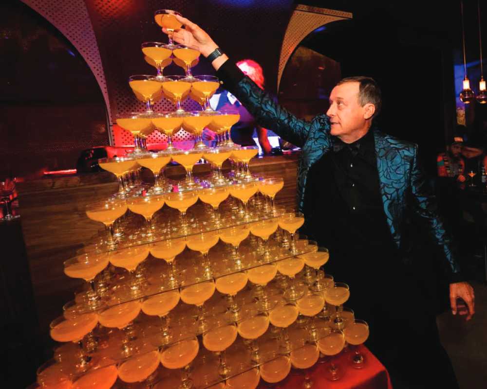 Ross Mollison at Superfrico Opening Night Party in Las Vegas (Photo by Spiegelworld)