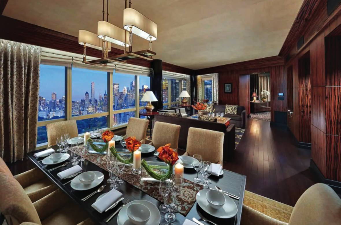 Presidential Suite Living Room at the Mandarin Oriental, New York