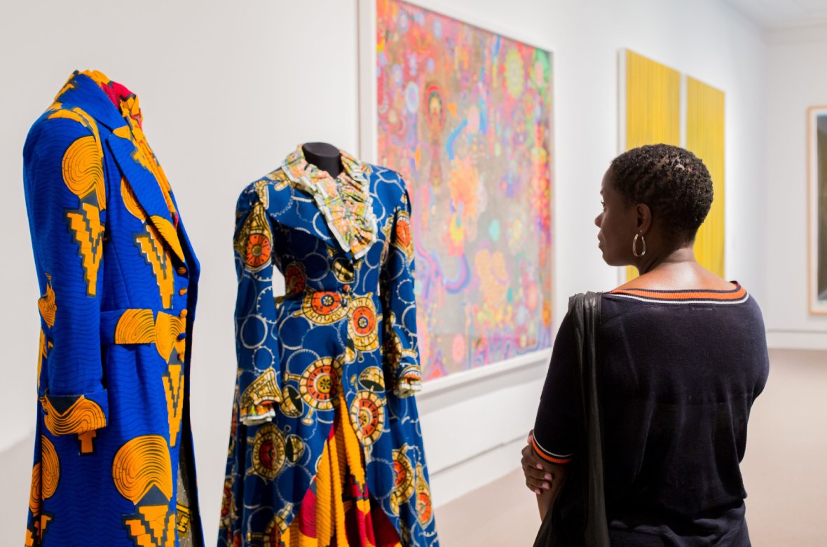 Norton Museum visitor (Photo By Discover The Palm Beaches)
