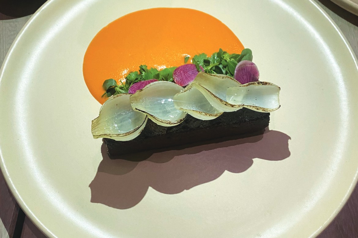 Hotel Brick Beef Tongue with Caramelized Onions (Photo by Mark Chesnut)