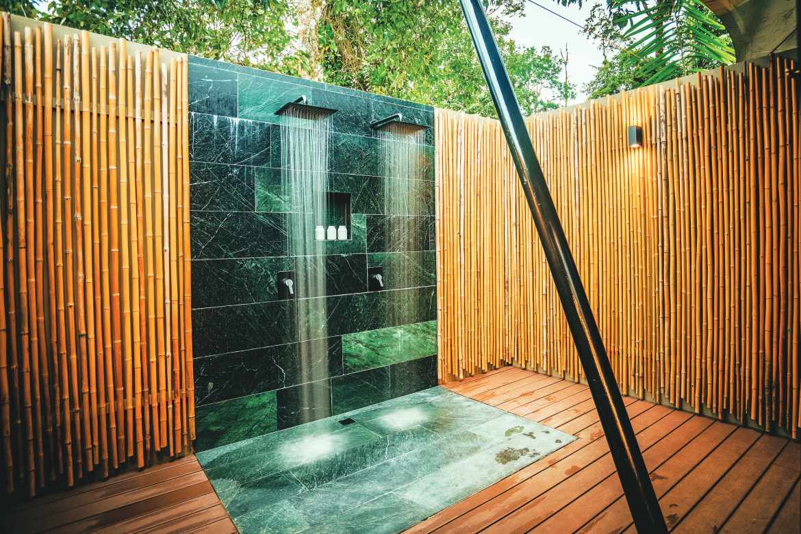 Outdoor Shower (Photo Courtesy of Nayara Tented Camp)