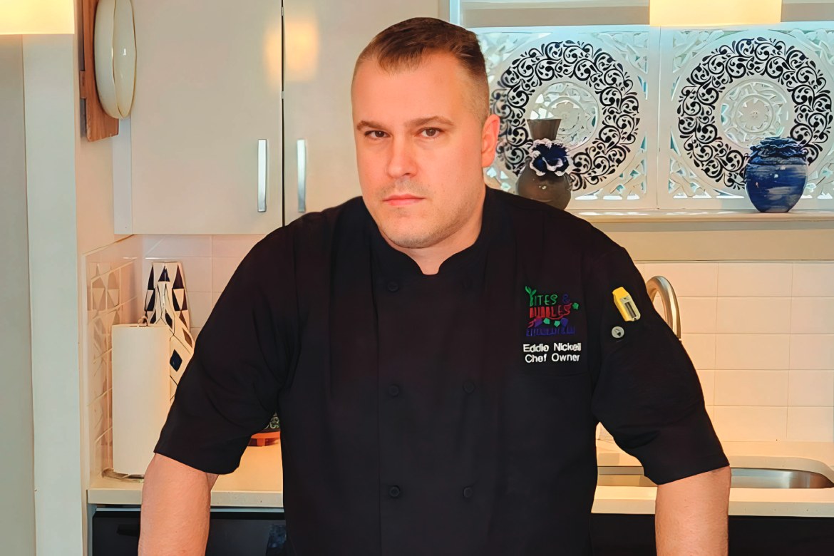 Eddie Nickell, Chef/Owner (along with his partner Nicholas Olivieri) of Bites & Bubbles