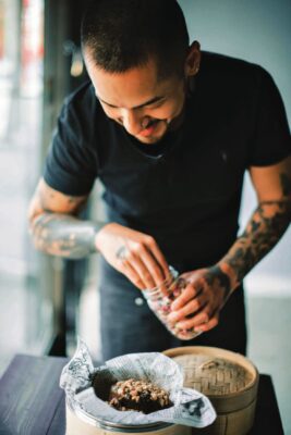 Chef Han at Kouign Cafe