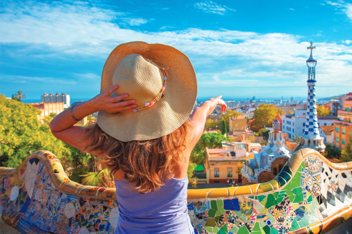 Enjoying The View From Park Güell (Photo by Margouillat Photo)