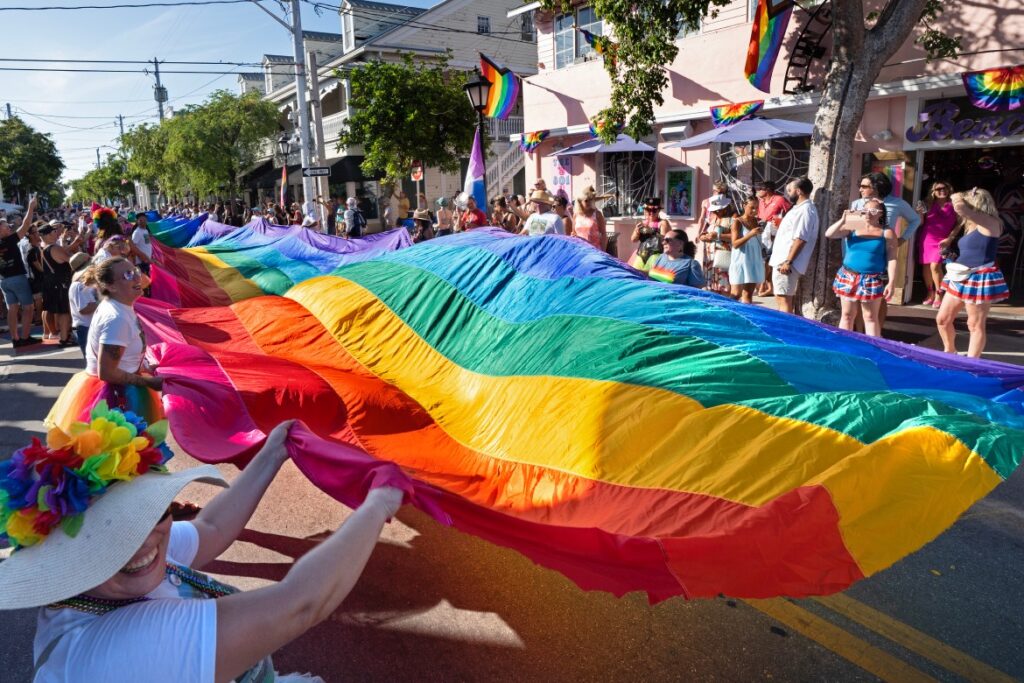 Key West Pride Rainbow Flag