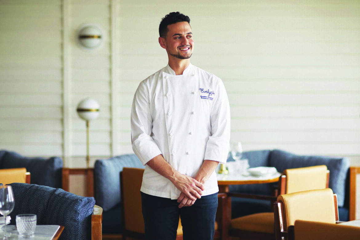 Chef Brandon Salomon is at the helm of Evelynโs Fort Lauderdale at the Four Seasons Hotel and Residences. (Photo by Rich Stapleton)